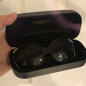 Coach Sunglasses with horse logo and gold detailing